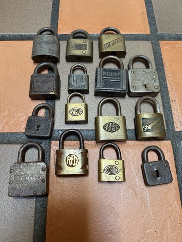 Lot vintage locks - 15,